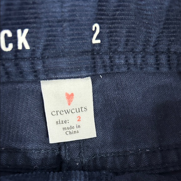 Crewcuts Navy Corduroy Kids Trousers - Picture 2 of 3